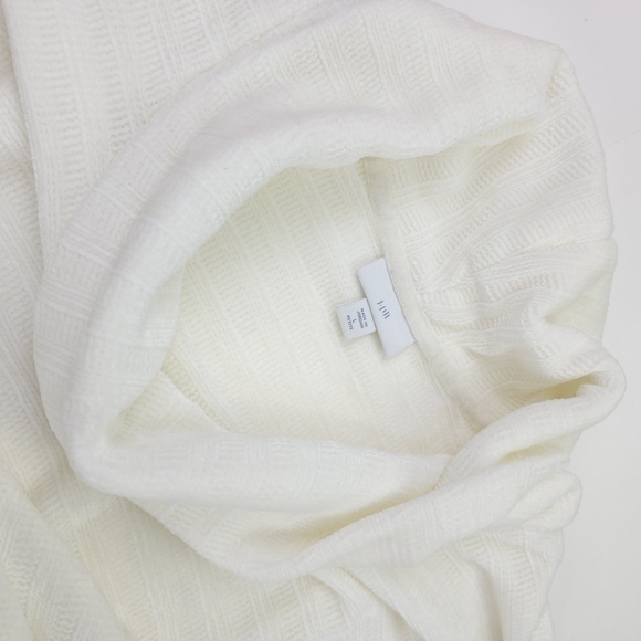 J.jill Cream White Cowl Neck Oversive Fit Sweater Sz L - Picture 10 of 11